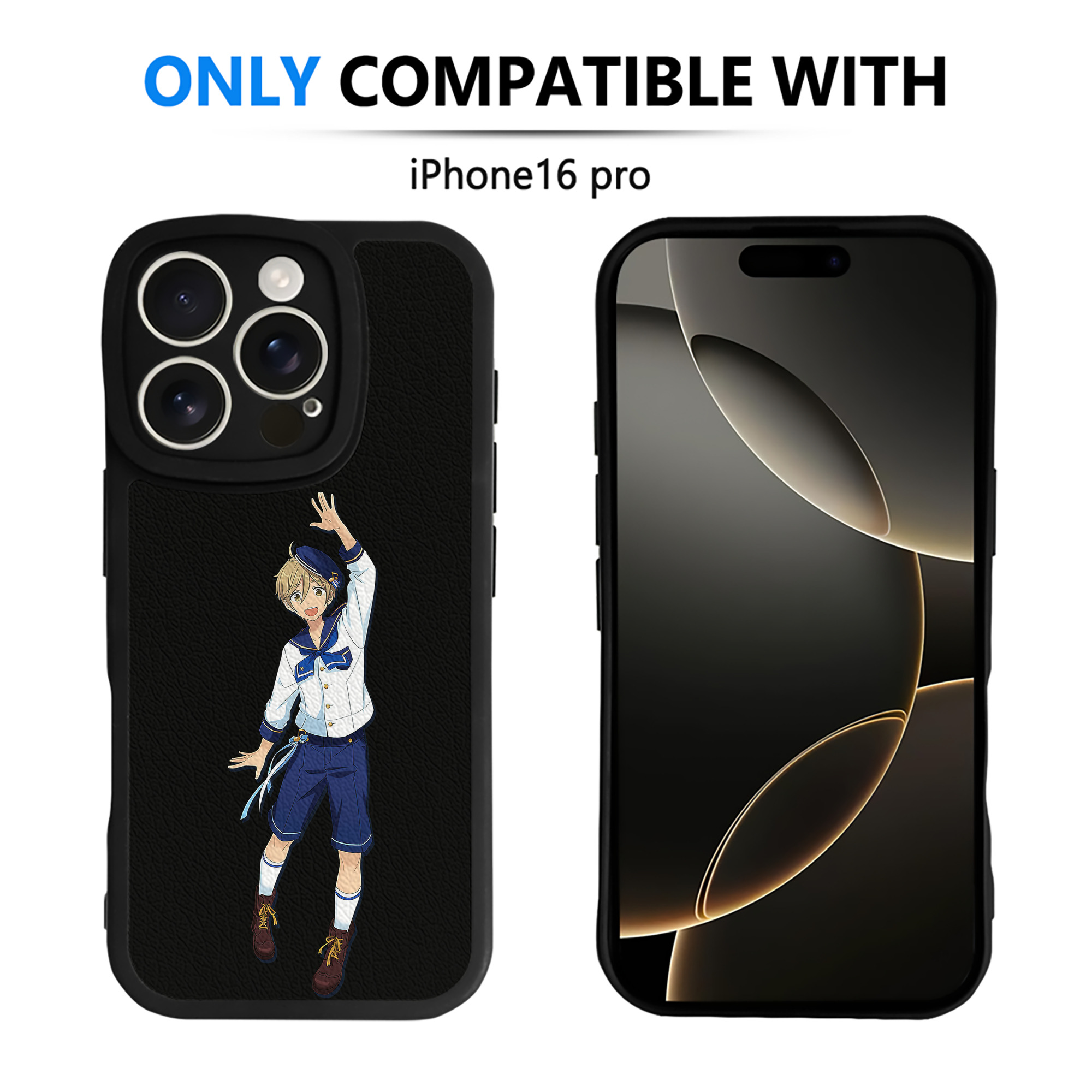 （画像用） あんさんぶるスターズ! Ensemble Stars 【iPhone 16シリーズ対応】シリコンスマホケース（レザー調） 材質：シリコン